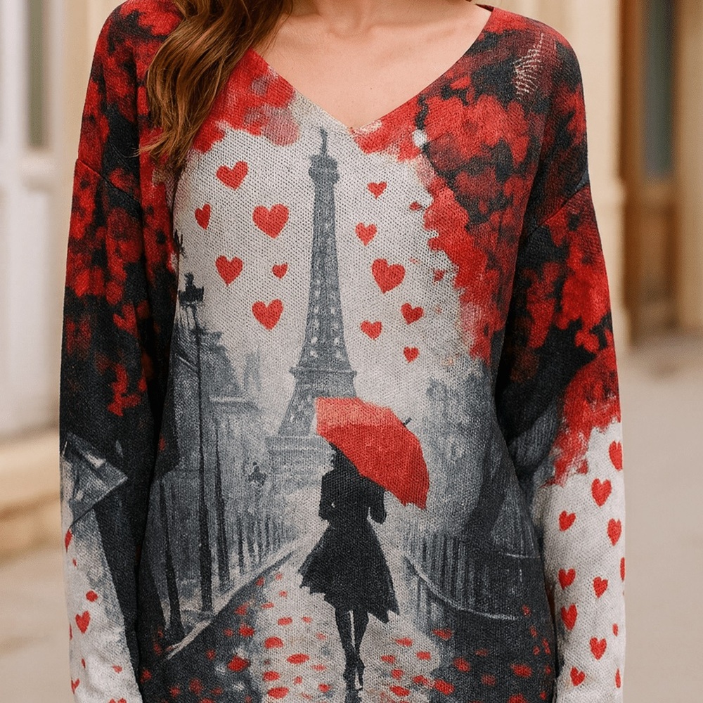 NWT lightweight Eiffel Tower sweater